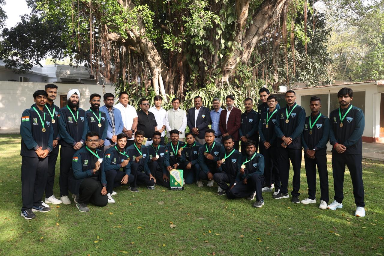India Lacrosse Teams Felicitated After Double Gold