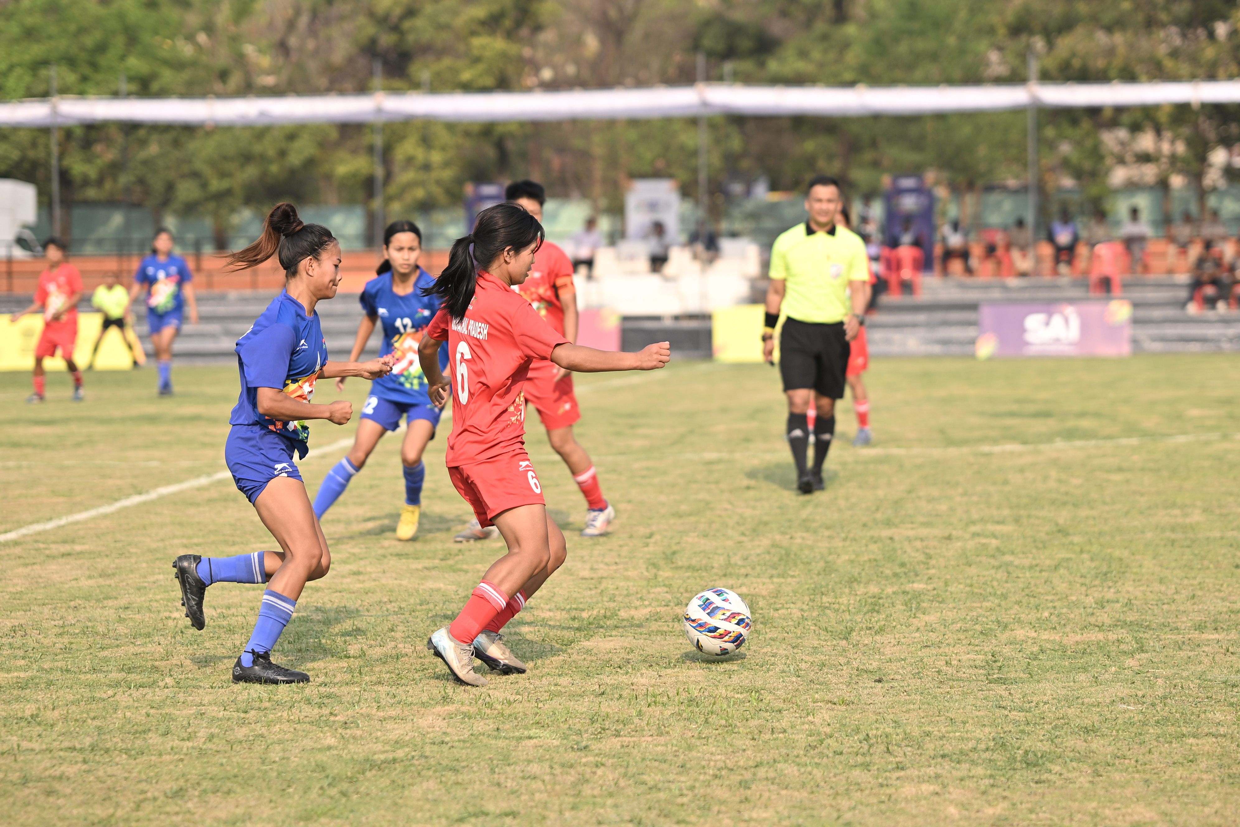 Women’s Football Teams at Khelo India